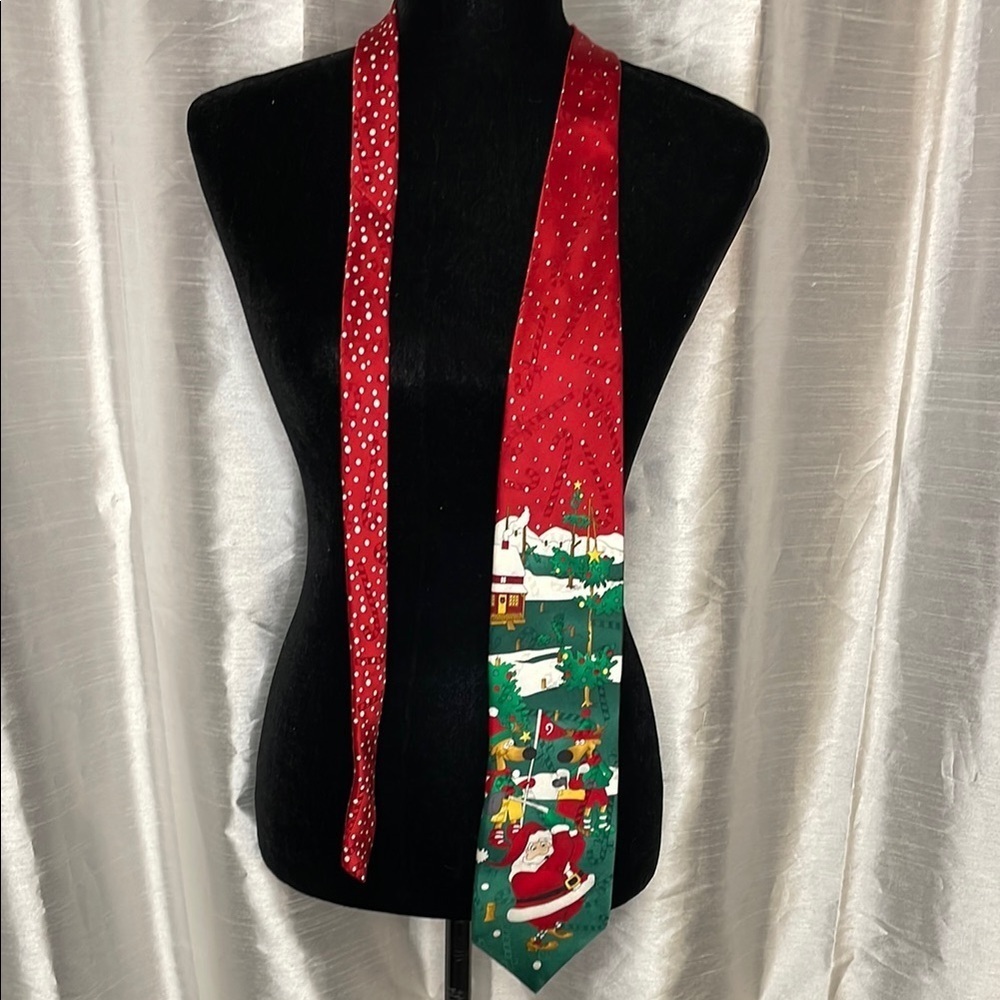 Hallmark Silk Golf Christmas Tie